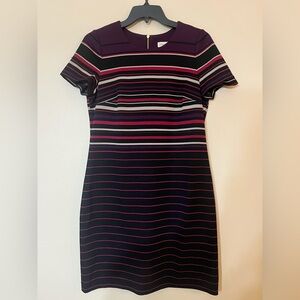 Calvin Klein Multicolor Striped Mini Dress